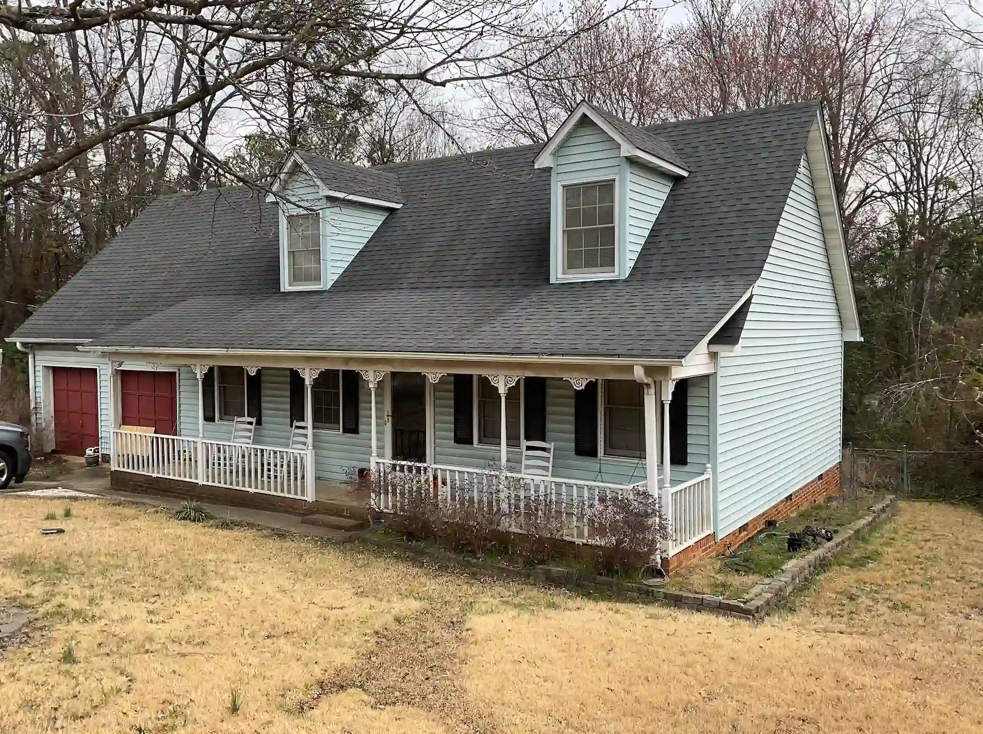 Home before siding installation